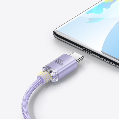 Baseus Crystal Shine Series Cable USB to Type-C 100W 1.2m  image