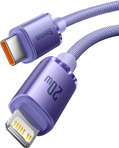 Baseus Crystal Shine Series Cable Type-C to Lightning 20W 1.2m  image